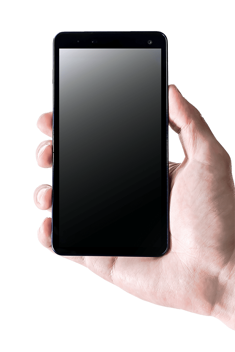 スマートフォンを操作する手の画像