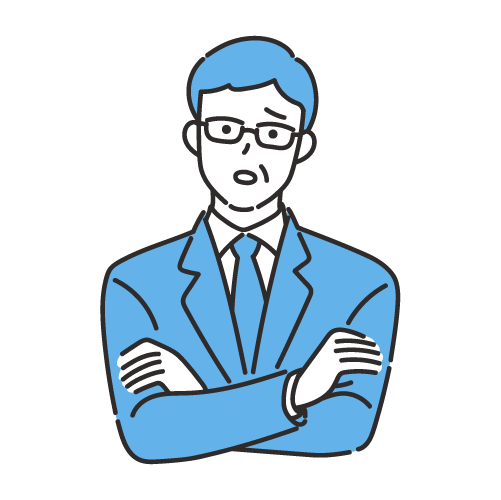 悩んでいる人のイラスト